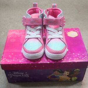 Disney PRINCESS HI TOP PINK MULTI OMBRE High-Top Sneakers with Velcro